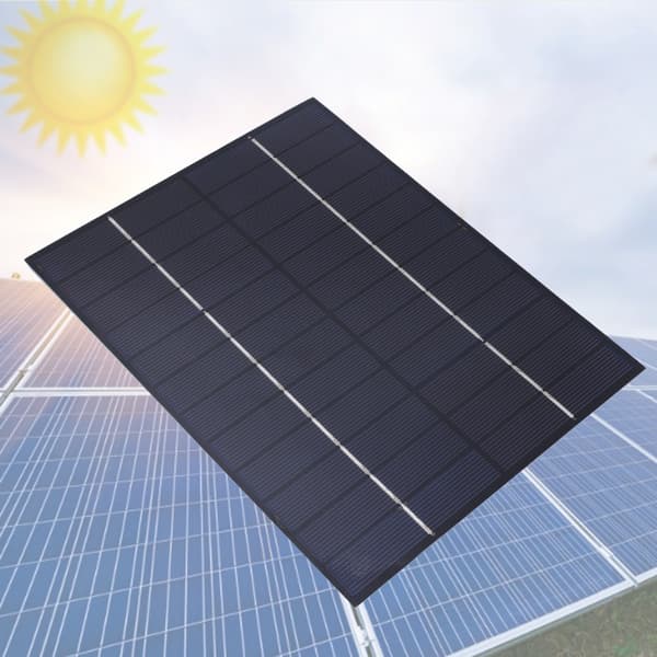 6,5W 12V 5V Bærbart Solcellepanel Modul Mobil Solenergi Batteri Billader