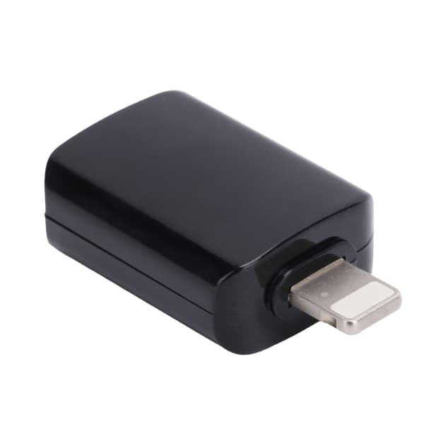 USB 3.0 OTG Adapter Konverter til iOS Mobiltelefon Hurtig Dataoverførsel Sort