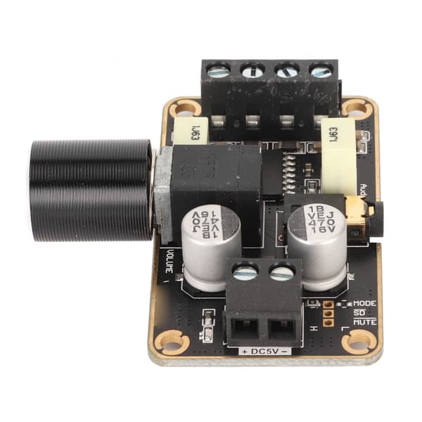 2x5W Dual Channel Stereo Effektforstærkerkort 5V DC til Højttaler DIY Lydsystem