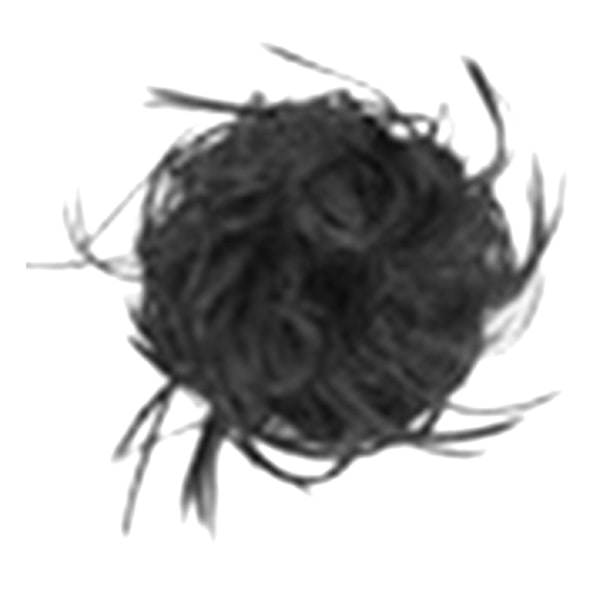 Rodet hårbollestykke pjusket updo bolleparykker med elastiske gummihårforlængelser til frisure 18 2