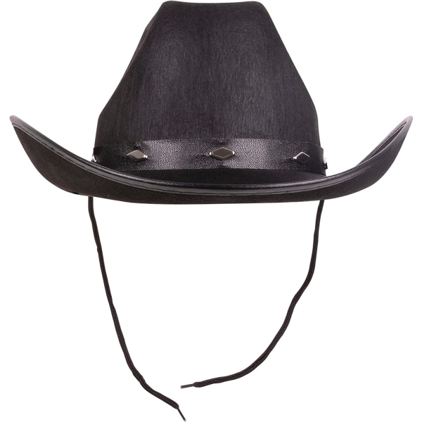 Kenguru cowboyhatt med glidelåslukking, cowboyhatter for menn og kvinner, filtcowboyhatter, cowboyhatter for voksne, cowgir