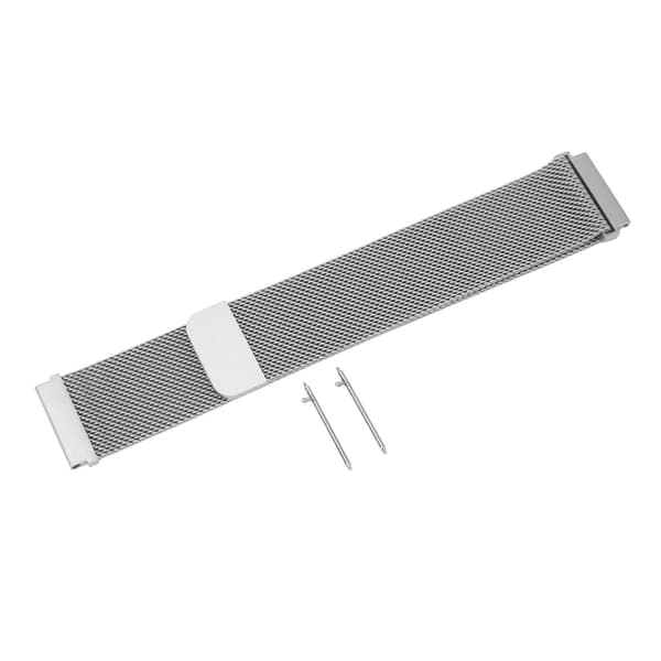 22 mm universel magnetisk urrem i rustfrit stål med hurtigudløser til GT Honor Magic Sølv