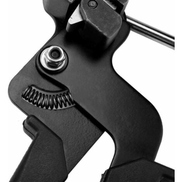 Kabelbindetang i rustfrit stål, Kabelbinderværktøj i rustfrit stål med skærefunktion, klemmepistol-spændeværktøj 210*120*