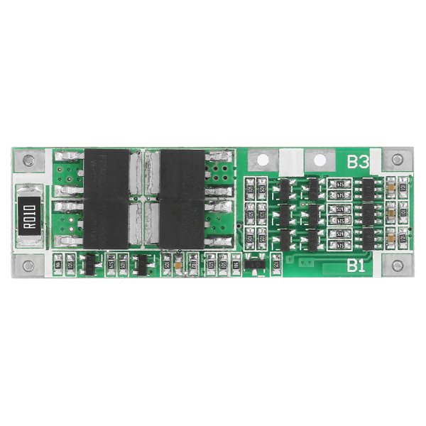 20A litiumakun suojapiiri 3S Li-Ion-kennoille, BMS PCB -piirilevy sinisenä ja vihreänä