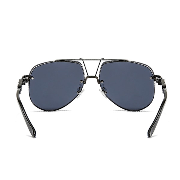 Koristeelliset mesh aurinkolasit miehille Ocean Color -pinnoitteella (C1 Black Frame Grey Foil),