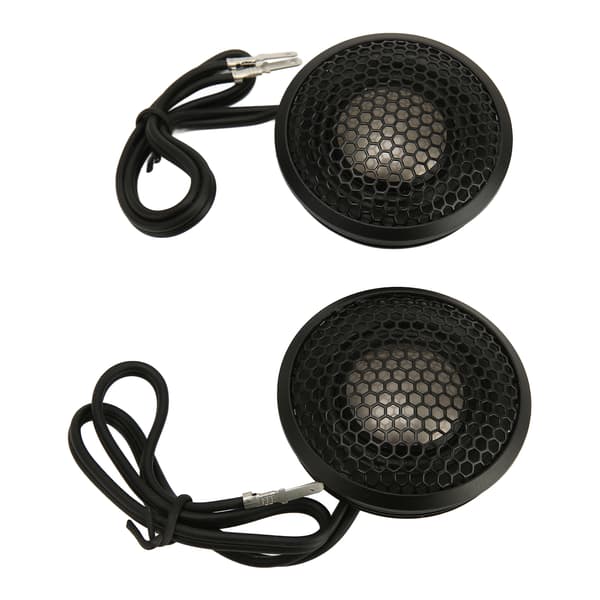2 stk. Bil Højttaler Diskant Hifi Sort Kompakt Struktur 150W Dome Diskant med Base til Alle Bils Lydsystemer