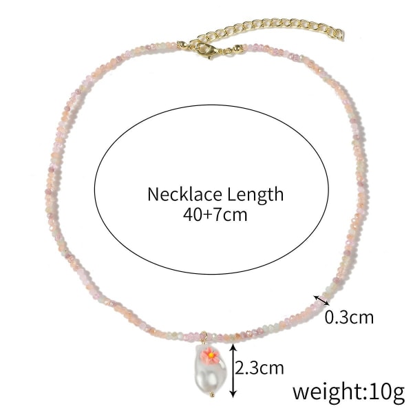 Halskæde Crystal Choker Fashion smykker B1670 N2205-8