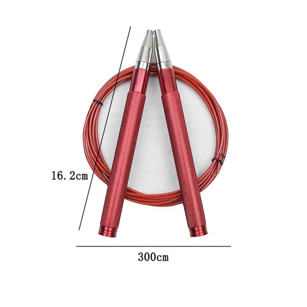 Lager ståltråd profesjonelt tauhoppende metall red