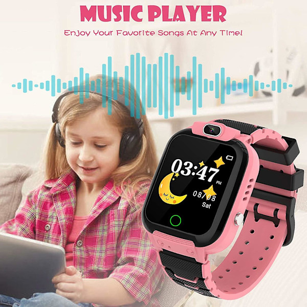 Lasten älykello ja 7 peliä, watch lapsille MP3- ja MP4-soittimella