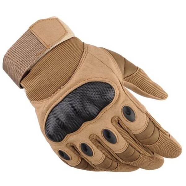 Motorcykelhandskar, hårda pekskärmshandskar (XL Brown Wolf)