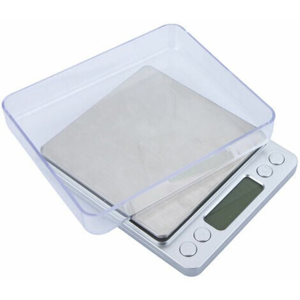 Elektronisk digital vekt, med to brett, 500G / 0,01G