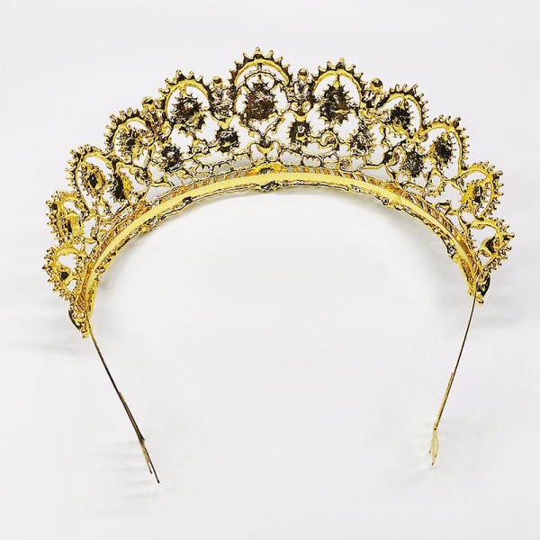 Kronprydnad Bröllopstillbehör Enkel Legering Diamantprydd Brudklänning Smycken Med With Combs