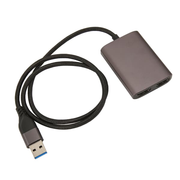 USB C til HDMI Adapter 1080P 60Hz Aluminiumlegering Dobbelt Interface til PC Laptop Kontor