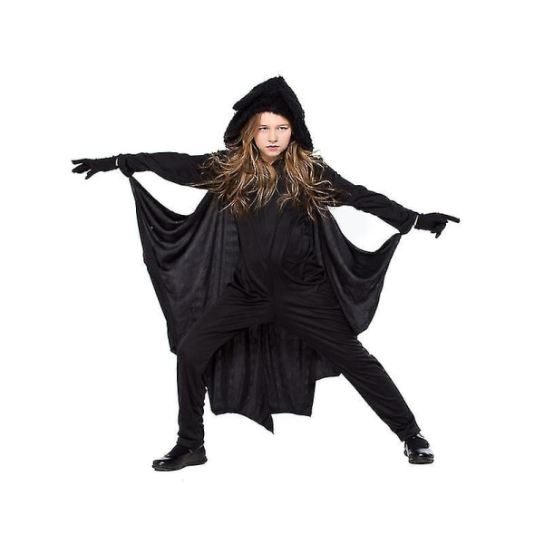 Børne unisex vampyr flagermus kostume Jumpsuit Halloween M