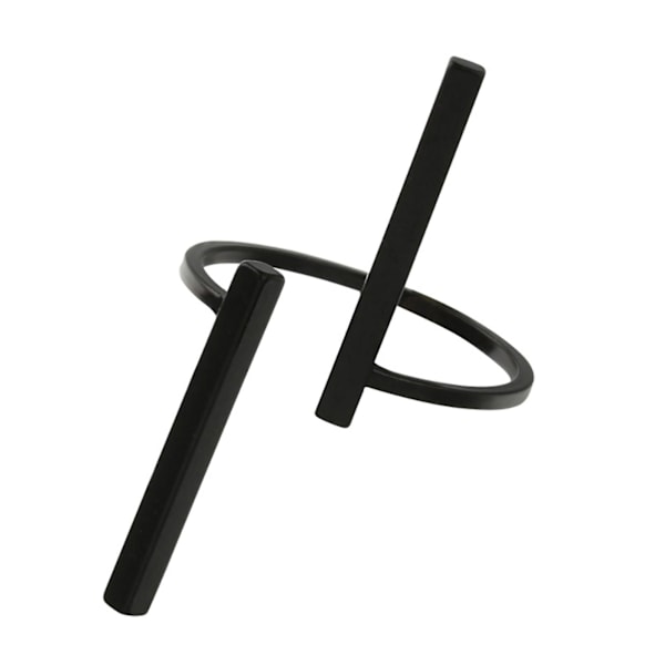 Ringöppning Hudvänlig Metal Mode Finger Circle For Dating Black