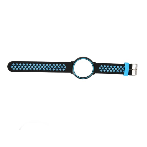Pixel Watch Udskiftningsrem Blød Silikone Justerbar Rem Fuld Beskyttelse Sort Blå