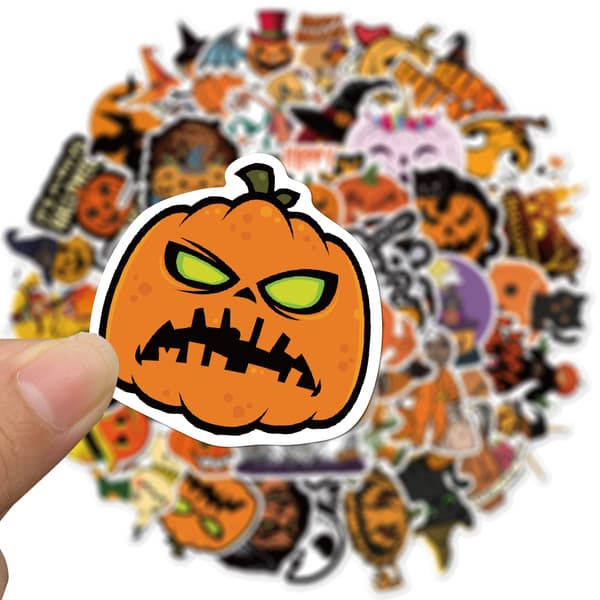 150 kpl Halloween Doodle-tarroja Hauskoja lahja-anime-tarroja DIY