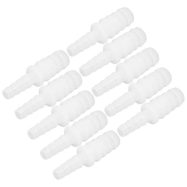 10 stk. PE Slangefitting Barb Reducer Connector Lige Igennem Rørsamlingssæt