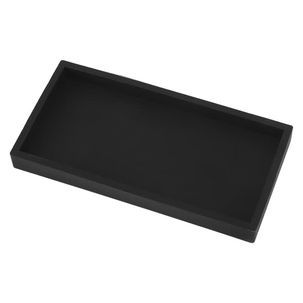 Silikonförvaringsbricka Liten Svart Kök Badrum Organizer Tallrik