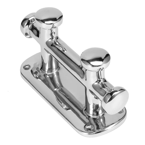 Marine Dobbel Kryss Båt Pullert Fortøyningsbitt Kloss Rustfritt Stål Dekk Dock Hardware 145x61x85mm