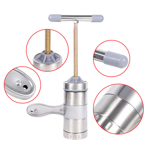 1 stk Manuell Pastamaskin i Rustfritt Stål Noodle Press Machine
