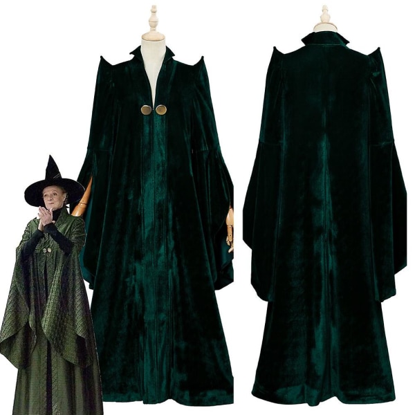 Minerva mcg professori cosplay-asu samettiviitta halloween XL