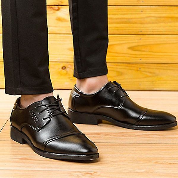 Herrsnörningskontor Smarta formella Oxford Brogue-skor Black 43