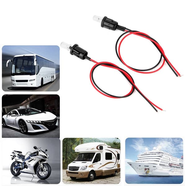 1 Par DC 12V Bil LED Alternerende Alarm Dash Mount Lys