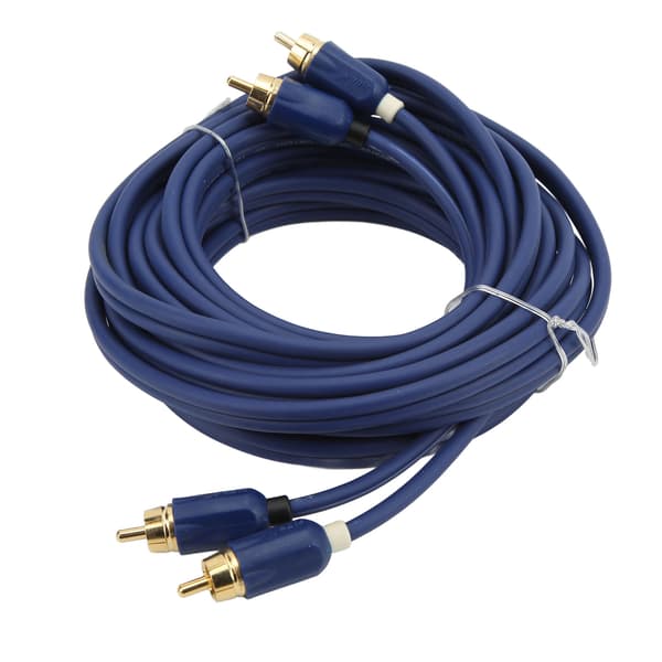 RCA Lydkabel 5m Blå Elastisk Ren Kobber Holdbart Bilforstærkerkabel