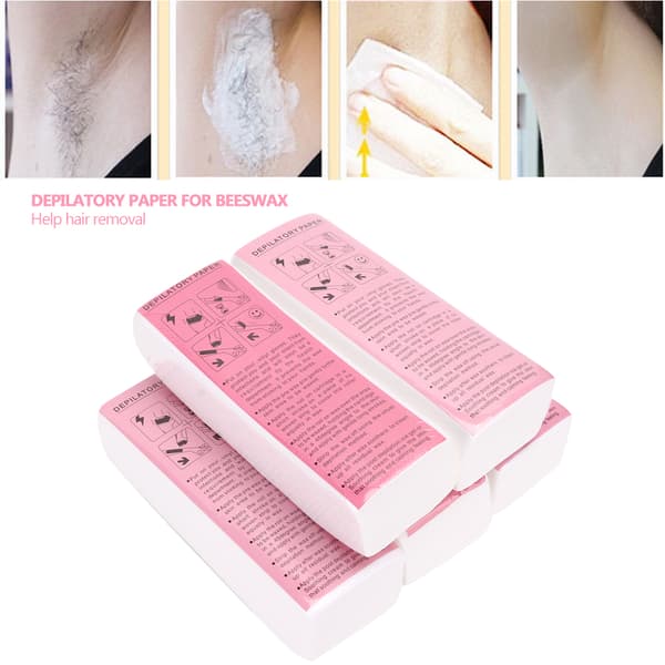 Ikke-vævede hårfjerningsvoksstrimler 500 stk.