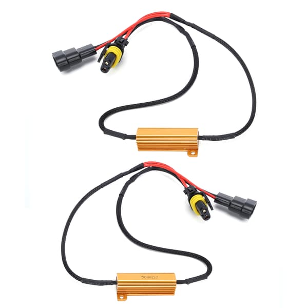 2 stk. 9005 LED Lastmotstand Dekoder 50W 6 Ohm for frontlykter Tåkelys Kjørelys