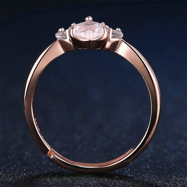 Cute Paw Rhinestones åben justerbar fingerring ørestikker kvinder gave smykker Ring