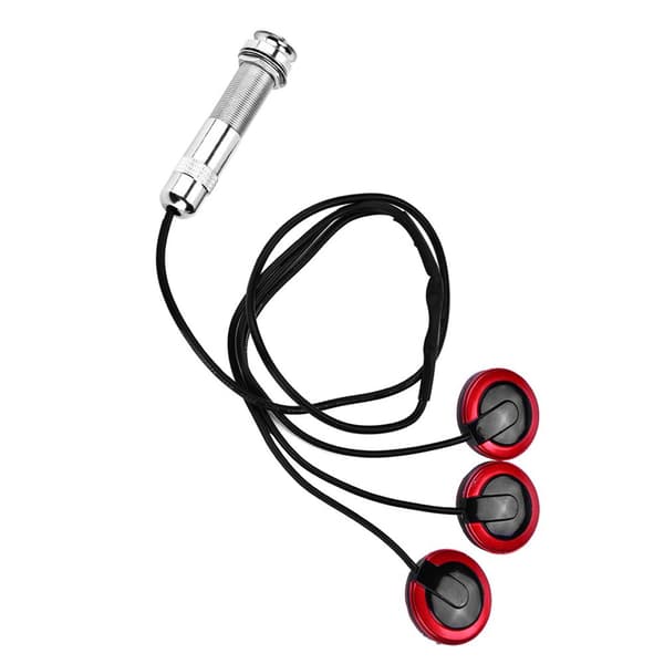 Självhäftande Piezo Transducer Mikrofon Pickup Endpin Jack Gitarr Ukulele Violin