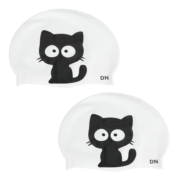 2 st Unisex Barn Tecknad Katt Silikon Badmössa