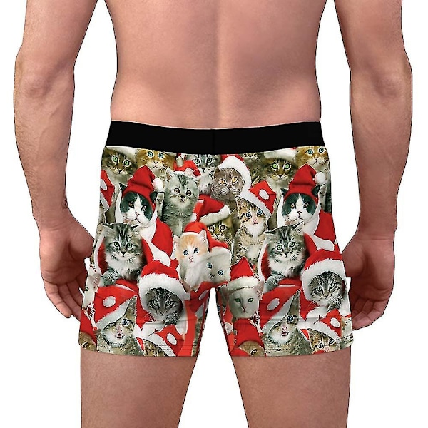 Christmas Boxers Trosor Herr Xmas Underkläder Kalsonger C 2XL