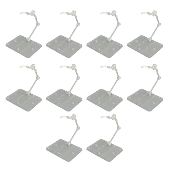 10 sæt Transparent Akryl Action Figur Stand Anime Display Holder Base Support