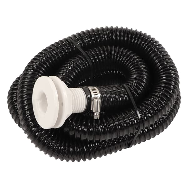 1 1/8 tum diameter PVC båt länspumpslangkit 2 meter lång 2 klämmor
