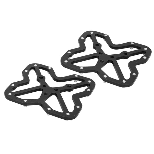 Aluminiumslegering Cykel SPD Clipless Pedal Platform Adapter Sort 1 Par