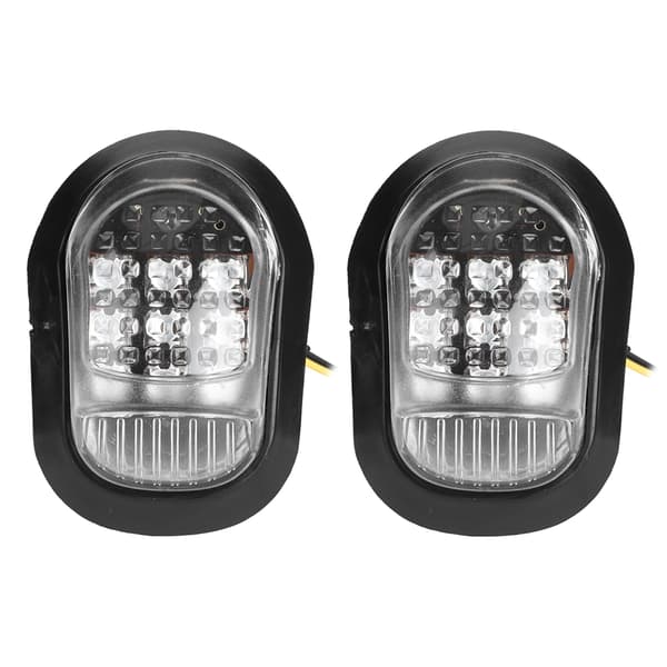 Universal 9 LED Motorcykel Blinklys Blinker Blinklygte 12V Gul