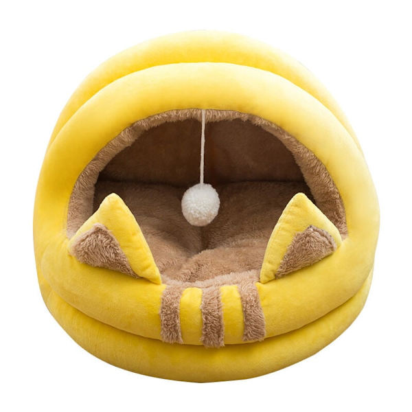 Katzenhaus Design Katzenohr Katzenhaus mit Bommel Katzenloch Velvet Cat Basket -patja kissoille ja pienille koirille P