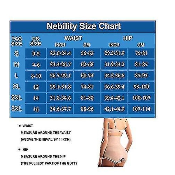 Kvinnor Butt Lifter Shapewear , Waist Trainer Body Shaper XL