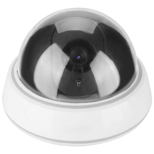 Dummy Dome Säkerhetskamera Blinkande LED-ljus Alarm Simulering