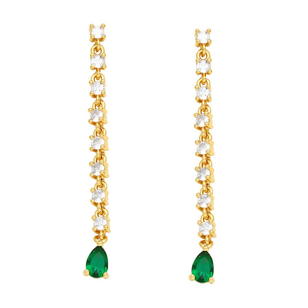 Øredobber Vintage Zircon Tassels Motesmykker Ac9863 Green