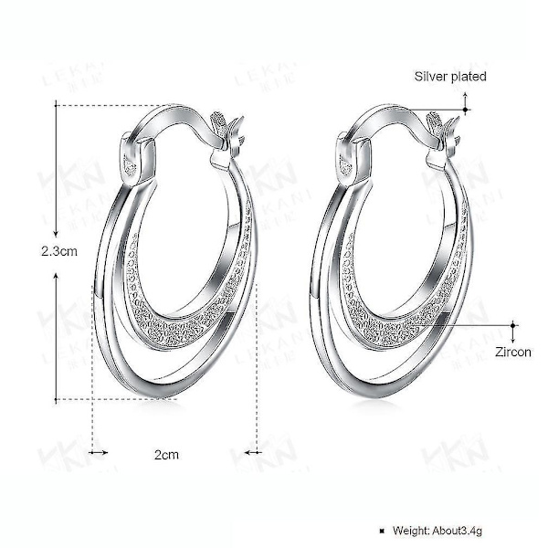 øreringe Rigid Colored Alloy Zircon smykker til fødselsdagsgave