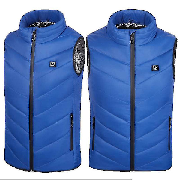 Uppvärmd väst, unisex uppvärmda kläder för barn 140cm Blue