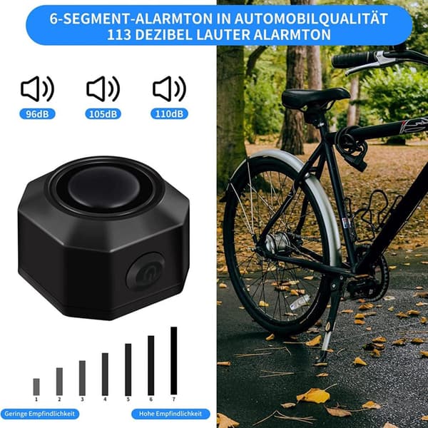 Trådløst USB C Motorsykkel Tyverialarmsystem