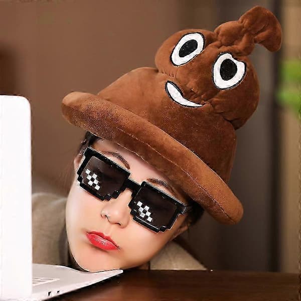 Nyhed Brun Emoticon Lortehat