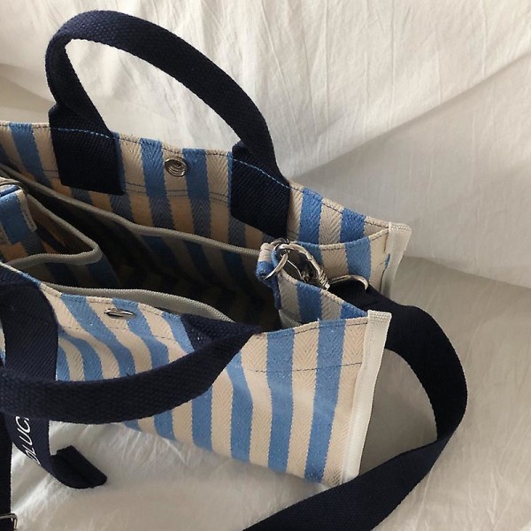 Sommer strandtaske, håndlavet taske Dame håndtaske B27.5xh20xl13(cm) Blue