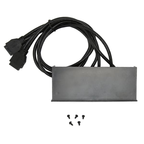 USB 3.0 Hub 4 Port 5Gbps 19-pin Frontpanel for 5.25 Tommers PC-datamaskinkabinett Optisk stasjon