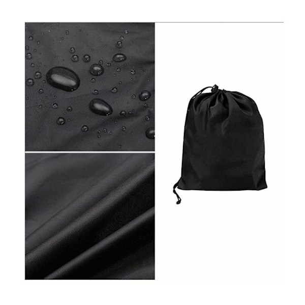 Bådmotordæksel, 420D Heavy Duty Oxford-klud fuld bådpåhængsmotordæksel med PVC-belægning, påhængsbåddæksel Passer til sort——30~60HK 180*144cm,